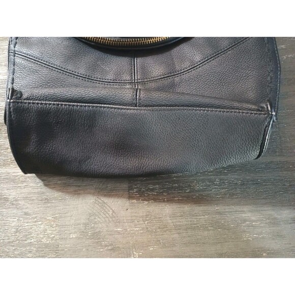 Sonoma Black Faux Leather Fold Over Crossbody Boho Purse - Picture 5 of 11